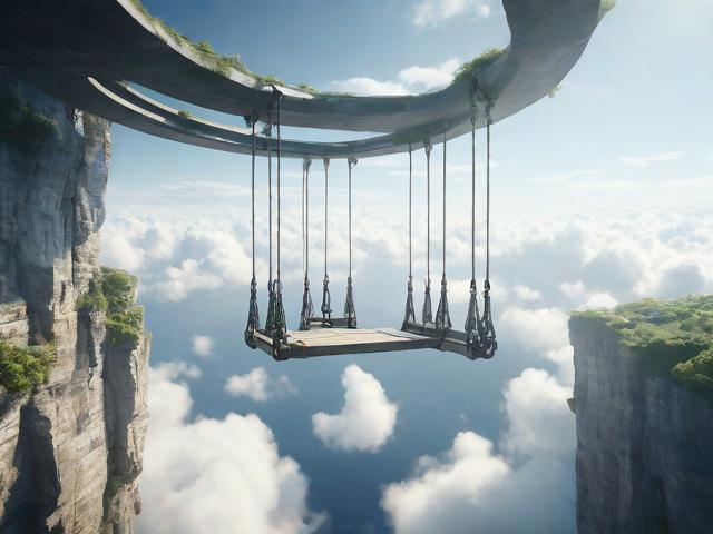 九游体育网站_ 云端悬空秋千，悬挂在天空的运动奇观，空中悬崖秋千项目