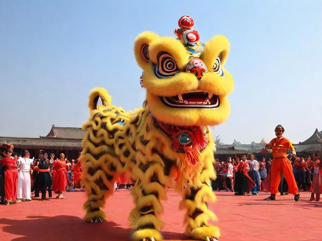 九游体育网站_ 传统民族舞狮表演赛，文化与运动的精彩碰撞